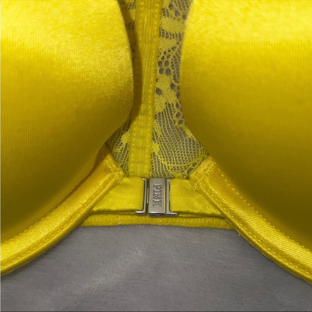Victoria Secret PINK push-up racer back bra 34B - Picture 2 of 7